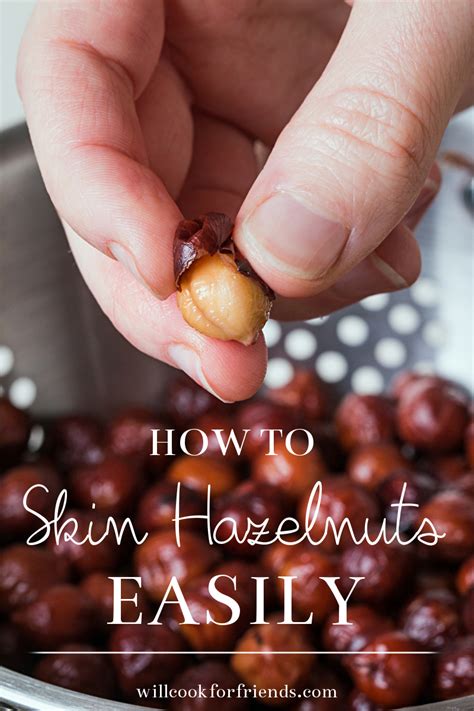 how to remove peel from hazelnuts