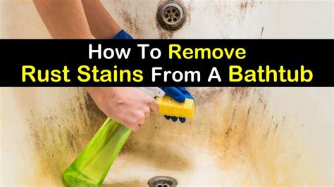 how to remove rust in bathroom
