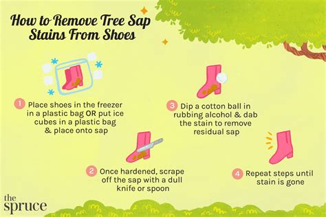how to remove sap from shoes