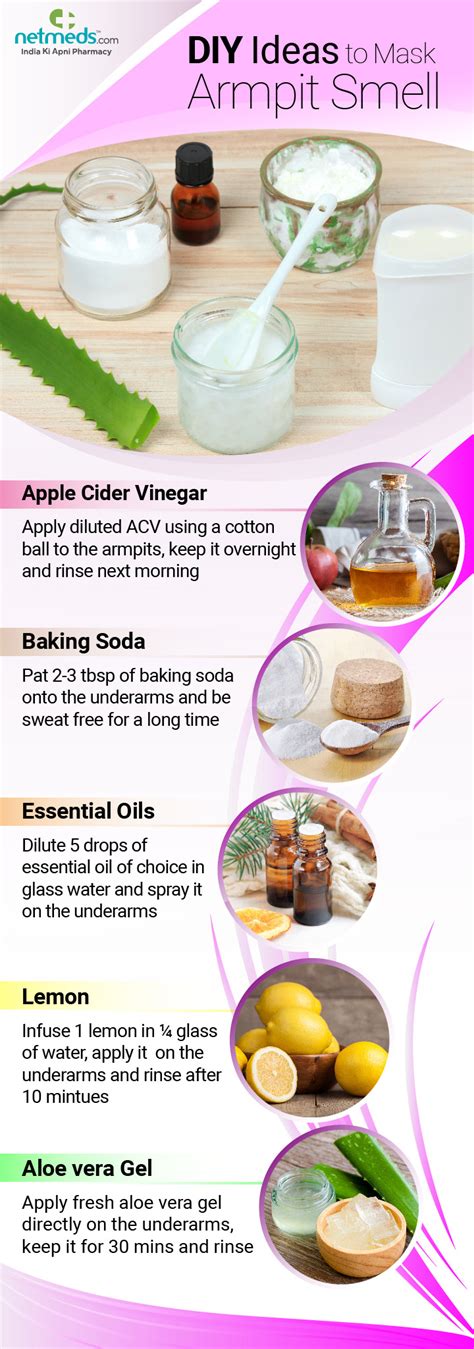 how to remove smell in armpit