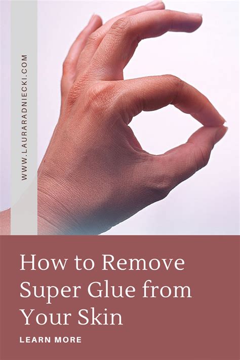how to remove super glue in skin