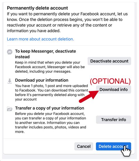 How To Remove The Facebook Account