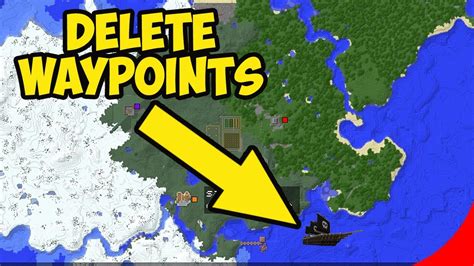 how to remove waypoints in minecraft