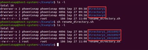 how to rename folder in terminal