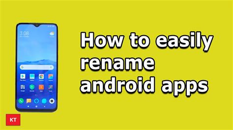 how to rename icon in android