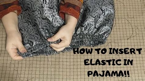 how to replace elastic in pajama pants