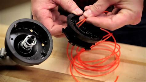 how to replace weed trimmer line