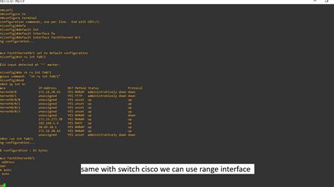 how to reset interface cisco