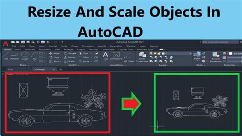 how to resize a drawing in autocad