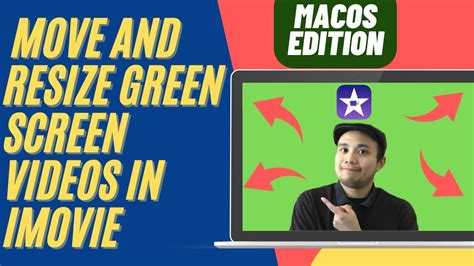 how to resize green screen in imovie
