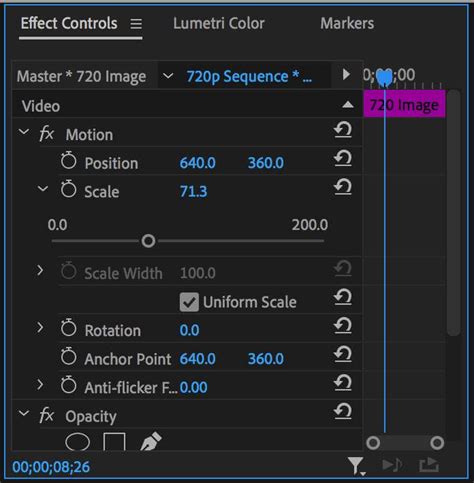 how to resize image in premiere