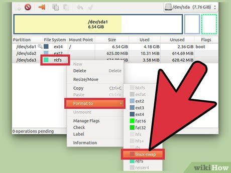 how to resize swap partition in linux