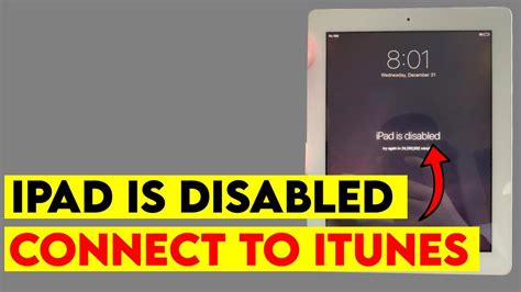 how to resolve ipad is disabled