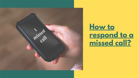 how to respond to a missed call