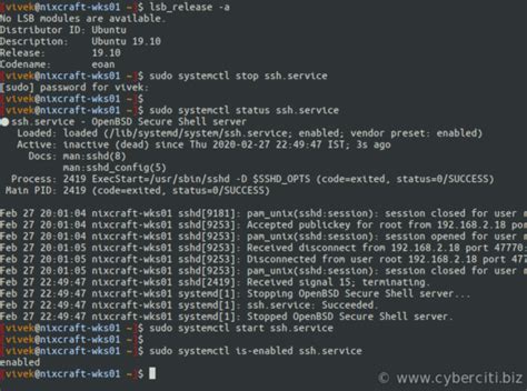 how to restart sshd in linux