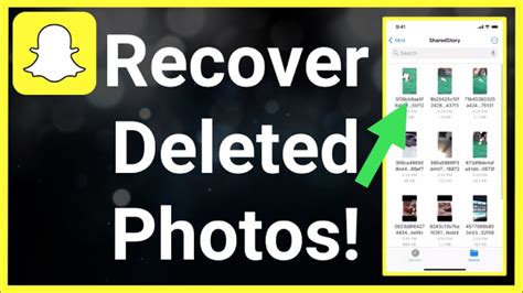 how to retrieve deleted photos in snapchat