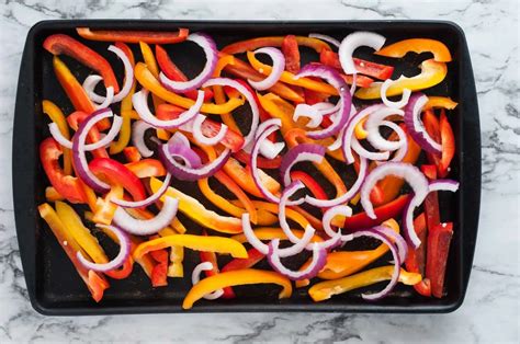 how to roast peppers and onions