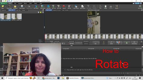 how to rotate a video in videopad