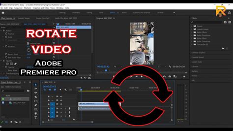 how to rotate clips in premiere pro