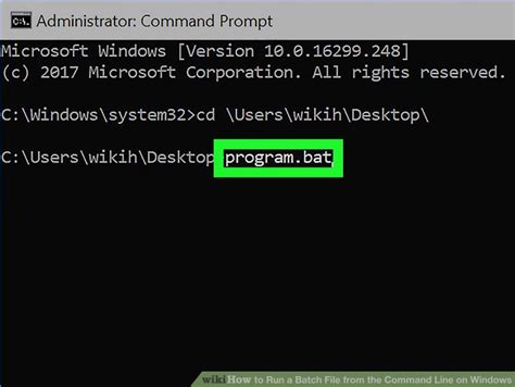 how to run bat file in cmd