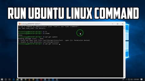how to run command in linux