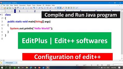 how to run java program in editplus