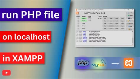how to run php file in xampp