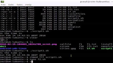 how to run script in unix