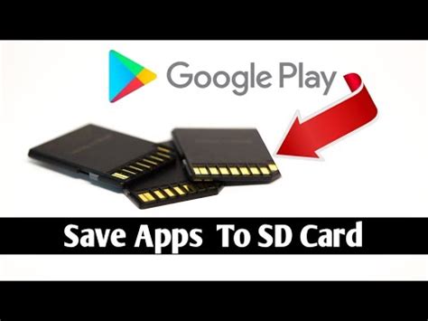 how to save app in memory card