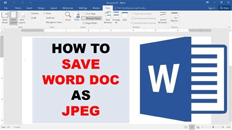 how to save as jpg in word