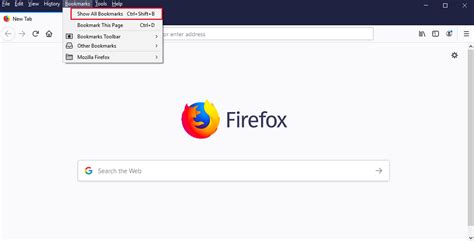 how to save bookmark in firefox