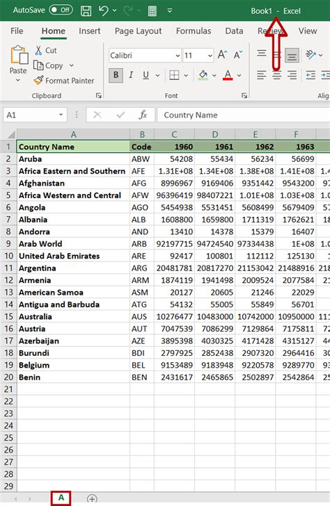 how to save document in excel