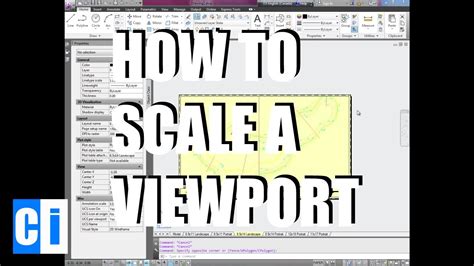 how to scale a viewport in autocad