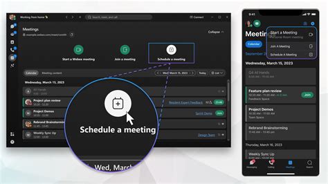 how to schedule a meeting in webex