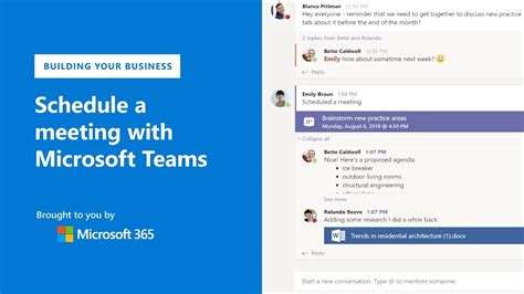 how to schedule meeting in microsoft teams channel