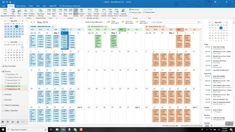 how to schedule rooms in outlook