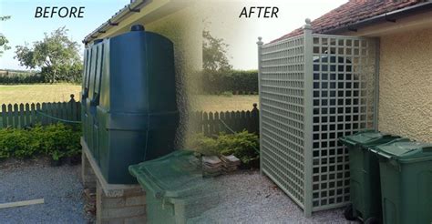 how to screen an oil tank on my patio : Grows on You