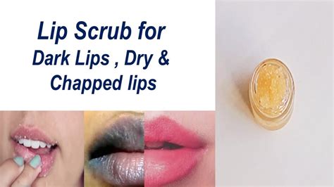 how to scrub dark lips without drying