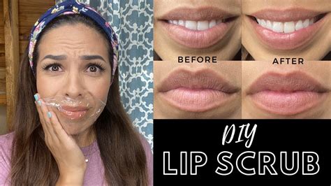 how to scrub lips at home youtube video