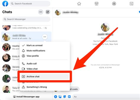 how to see archive in messenger app