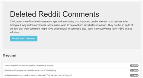 How To See Deleted Reddit Comments