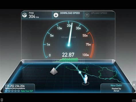how to see internet speed in android