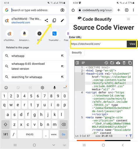 how to see source code in chrome