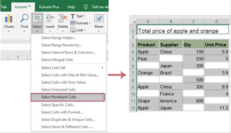 how to select all data in excel