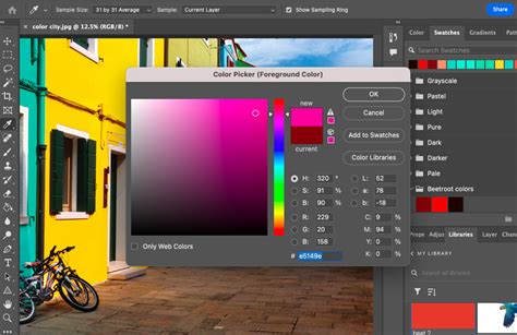 how to select background color in photoshop