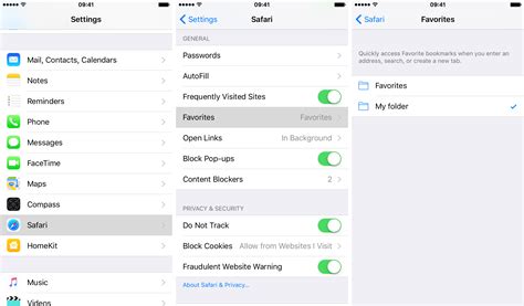 how to select favorites on iphone