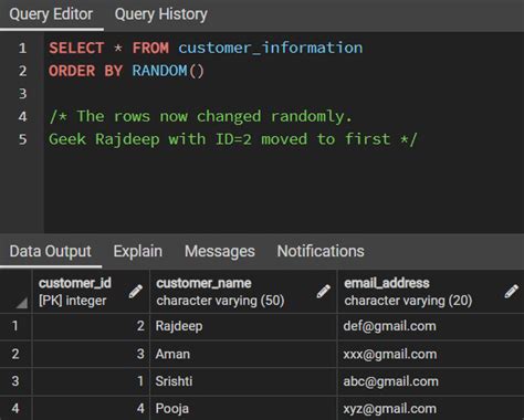 how to select random records in sql