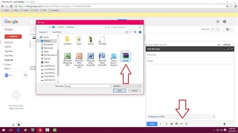 how to send folder in email