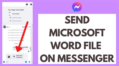 how to send word docs in messenger