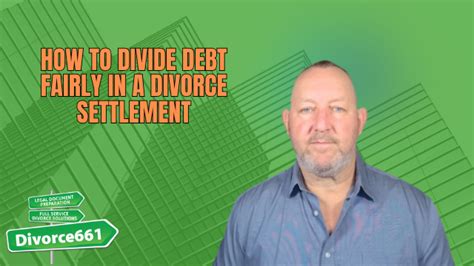 how to separate debt in a divorce